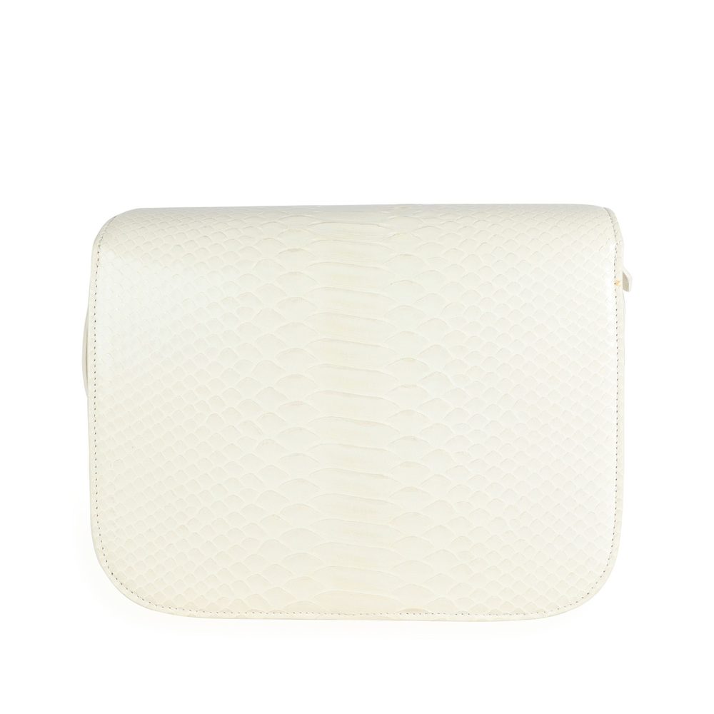 Celine Cream Python Medium Classic Box Bag - image 3